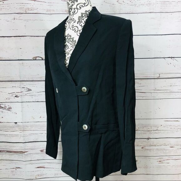 Nicole Miller Artelier Double Breasted Blazer Black - Picture 4 of 10